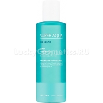 Тонер для жирной кожи Missha Super Aqua Oil Clear Toner