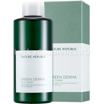 Тоник с экстрактом прополиса и центеллы азиатской Nature Republic Green Derma Mild Toner