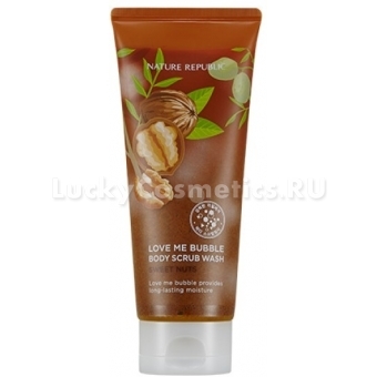 Скраб для тела Nature Republic Love Me Bubble Body Scrub Wash Sweet Nuts