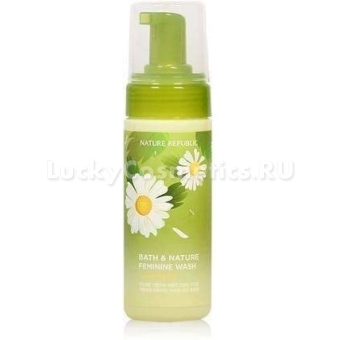 Мусс для интимной гигиены с ромашкой Nature Republic Bath And Nature Feminine Wash