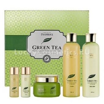 Набор для ухода за кожей лица Deoproce Premium Green Tea Total Solution 3 Set