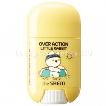 Cолнцезащитный стик The Saem Over Action Rabbit Eco Earth Power Clear Sun Stick SPF 50+ PA+++
