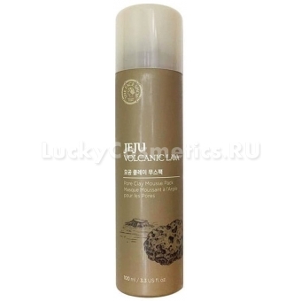 Маска-мусс для лица с вулканической лавой The Face Shop Jeju Volcanic Lava Clay Mousse Pack