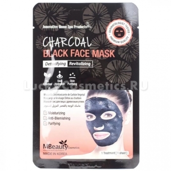 Детокс-маска с древесным углем MBeauty Charcoal Black Face Mask