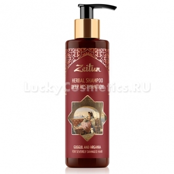 Фито-шампунь для сильно поврежденных волос Zeitun Herbal Shampoo Deep Restoration