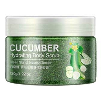 Очищающий скраб с экстрактом зеленого огурца Bioaqua Cucumber Hydrating Body Scrub 