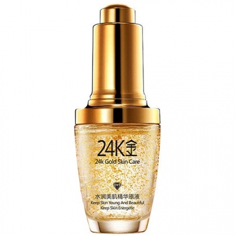 Сыворотка с частицами золота и гиалуроновой кислотой Bioaqua 24K Gold Skin Care Serum