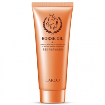 Пенка для умывания с лошадиным жиром Laikou Horse Oil Foam