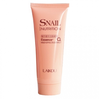 Пенка для умывания с муцином улитки Laikou Snail Nutrition Essence Cleansing Foam 