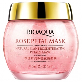 Ночная смягчающая маска с лепестками роз Bioaqua Rose Petal Mask 