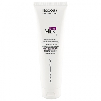 Крем для волос с молочными протеинами Kapous Milk Line Repair Cream 