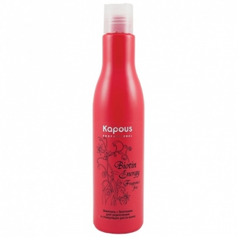 Шампунь с биотином для роста волос Kapous Fragrance Free Biotin Energy Shampoo