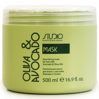 Маска с маслами авокадо и оливы Kapous Studio Professional Oliva And Avocado Mask