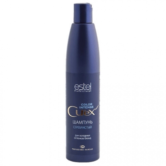 Шампунь для холодных оттенков блонд нейтрализация желтизны Estel Curex Color Intense Silver Shampoo