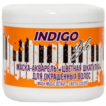 Маска-акварель для окрашенных волос Indigo Style Mask Music Octave 7 Notes Colors