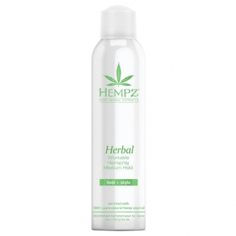 Лак растительный для волос средней фиксации Hempz Herbal Workable Hairspray Medium Hold