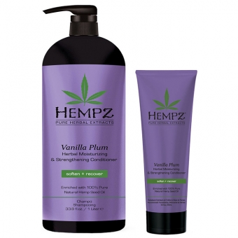 Кондиционер растительный увлажняющий и укрепляющий Hempz Vanilla Plum Herbal Moisturizing And Strengthening Conditioner