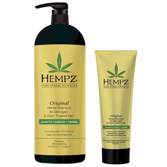 Шампунь растительный для поврежденных волос Hempz Original Herbal Shampoo For Damaged And Color Treated Hair