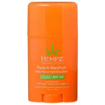 Бальзам-стик солнцезащитный Hempz Yuzu And Starfruit Daily Herbal Hydrating Stick SPF 30