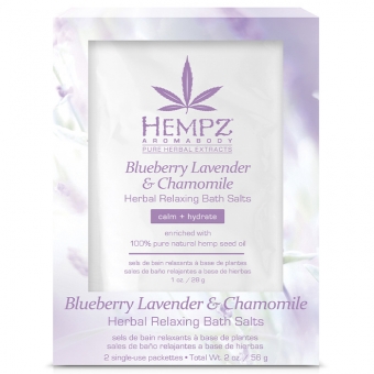 Соль для ванны расслабляющая Hempz Blueberry Lavender And Chamomile Herbal Relaxing Bath Salts