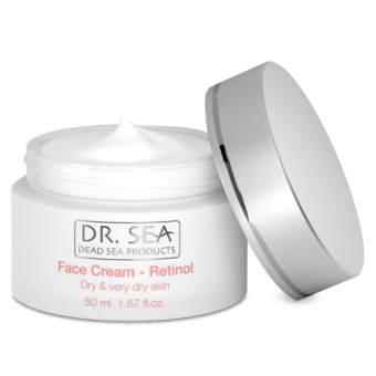 Крем для сухой и очень сухой кожи с ретинолом Dr.Sea Face Cream Retinol