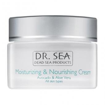 Крем с маслом авокадо и экстрактом алоэ вера Dr.Sea Moisturizing And Nourishing Cream