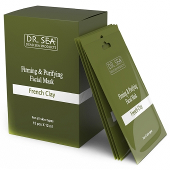 Маска для лица с французской глиной Dr.Sea Firming And Purifying Facial Mask