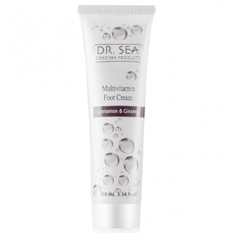 Крем для ног с экстрактами корицы и женьшеня Dr.Sea Multivitamin Foot Cream