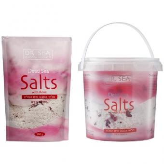 Соль Мертвого Моря с лепестками роз Dr.Sea Dead Sea Salts With Rose