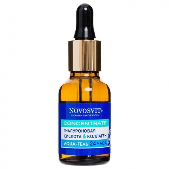 Аква-гель Гиалуроновая кислота и коллаген Novosvit Concentrate Aqua-Gel