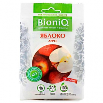 Яблоко сушеное BioniQ яблоко сушеное