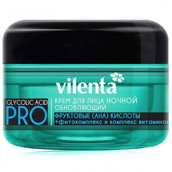 Крем для лица ночной Обновляющий Vilenta Glycolic Acid Pro Night Cream