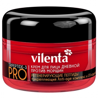 Крем для лица дневной Против морщин Vilenta Tripeptide-3 Pro Day Cream