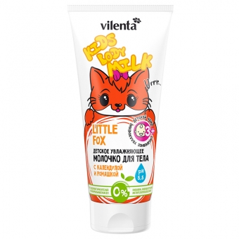 Детское увлажняющее молочко с календулой и ромашкой Vilenta Little Fox Kids Body Milk