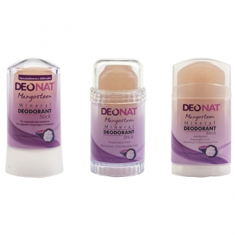 Дезодорант-кристалл с соком мангостина DeoNat Mangosteen Mineral Deodorant Stick