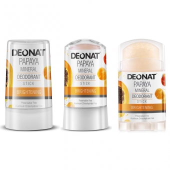 Дезодорант-кристалл с экстрактом папайи DeoNat Papaya Mineral Deodorant Stick