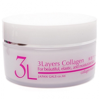 Увлажняющий крем 3 слоя коллагена Japan Gals 3 Layers Collagen Cream