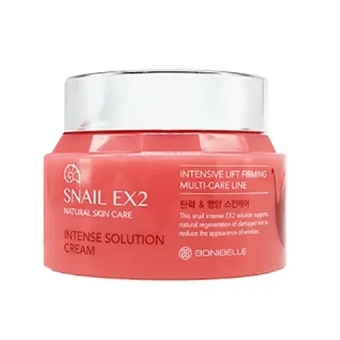 Антивозрастной крем с эффектом лифтинга Enough Bonibelle Snail Ex2 Intense Solution Cream