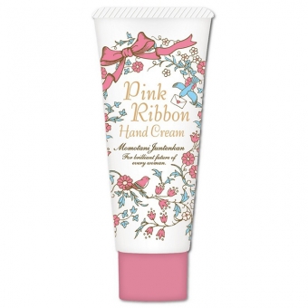 Крем для рук с цветочными экстрактами Momotani Pink Ribbon Hand Cream