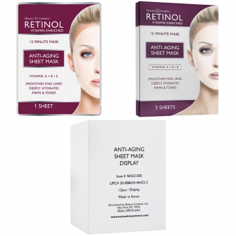 Увлажняющая антивозрастная тканевая маска с ретинолом и коллагеном Retinol Anti-Aging Sheet Mask