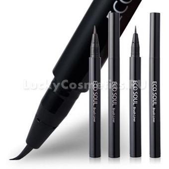 Ультратонкая подводка с кистью The Saem Eco Soul Shocking Slim Liner