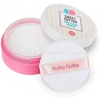 Матирующая бесцветная пудра Holika Holika Sweet Cotton Pore Cover Powder