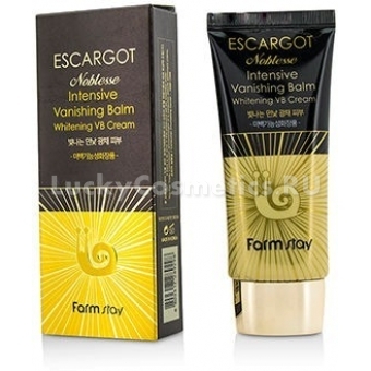 Отбеливающий крем с улиточным муцином FarmStay Escargot Noblesse Intensive Vanishing Balm Whitening VB Cream