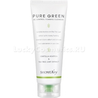 Пенка для умывания Secret Key Pure Green AC Control Cleansing Foam