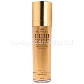Антивозрастная эмульсия Deoproce Estheroce Herb Gold Whitening & Wrinkle Care Emulsion