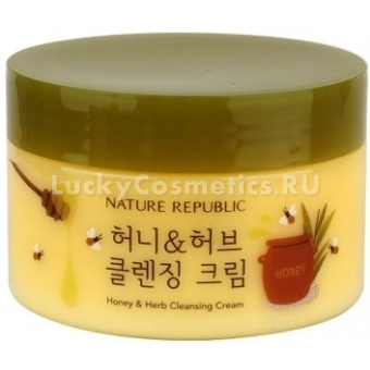 Очищающий крем с мёдом и экстрактами трав Nature Republic Honey&Herb Cleansing Cream