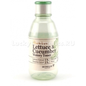 Тонер с экстрактами салата и огурца Skinfood Premium Lettuce Cucumber Watery Toner