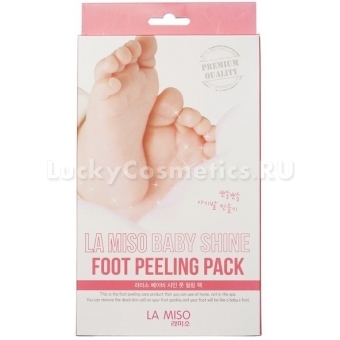 Обновляющий пилинг для ног La Miso Baby Shine Foot Peeling Pack
