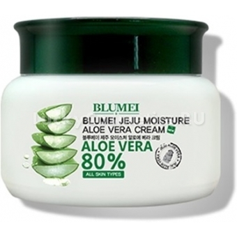Крем для лица с экстрактом алоэ Blumei Jeju Moisture Aloe Vera Cream