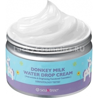 Крем для лица с молочными протеинами Seantree Donkey Milk Water Drop Cream
